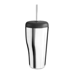 Taza termo con pajita Sky 40 cl, Acero inoxidable