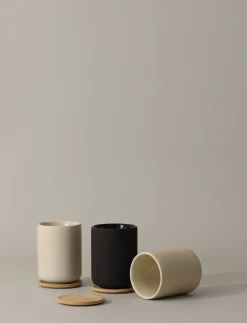 Taza térmica con posavasos Theo 25 cl, Black
