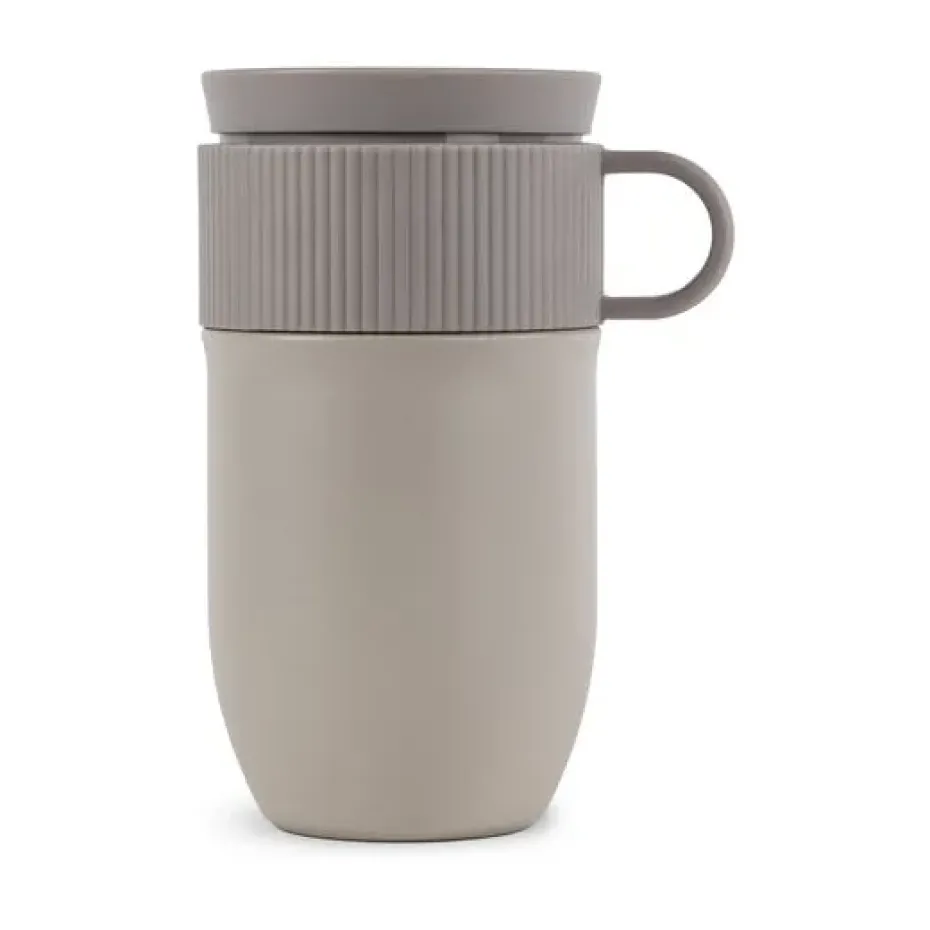 Taza térmica para coche Ted 28 cm, Beige