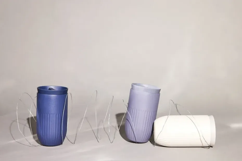 Taza térmica para coche Tova 32 cl, Beige