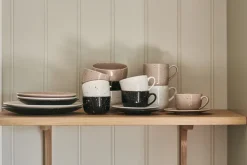 Taza y platillo Freckle 26 cl, Beige