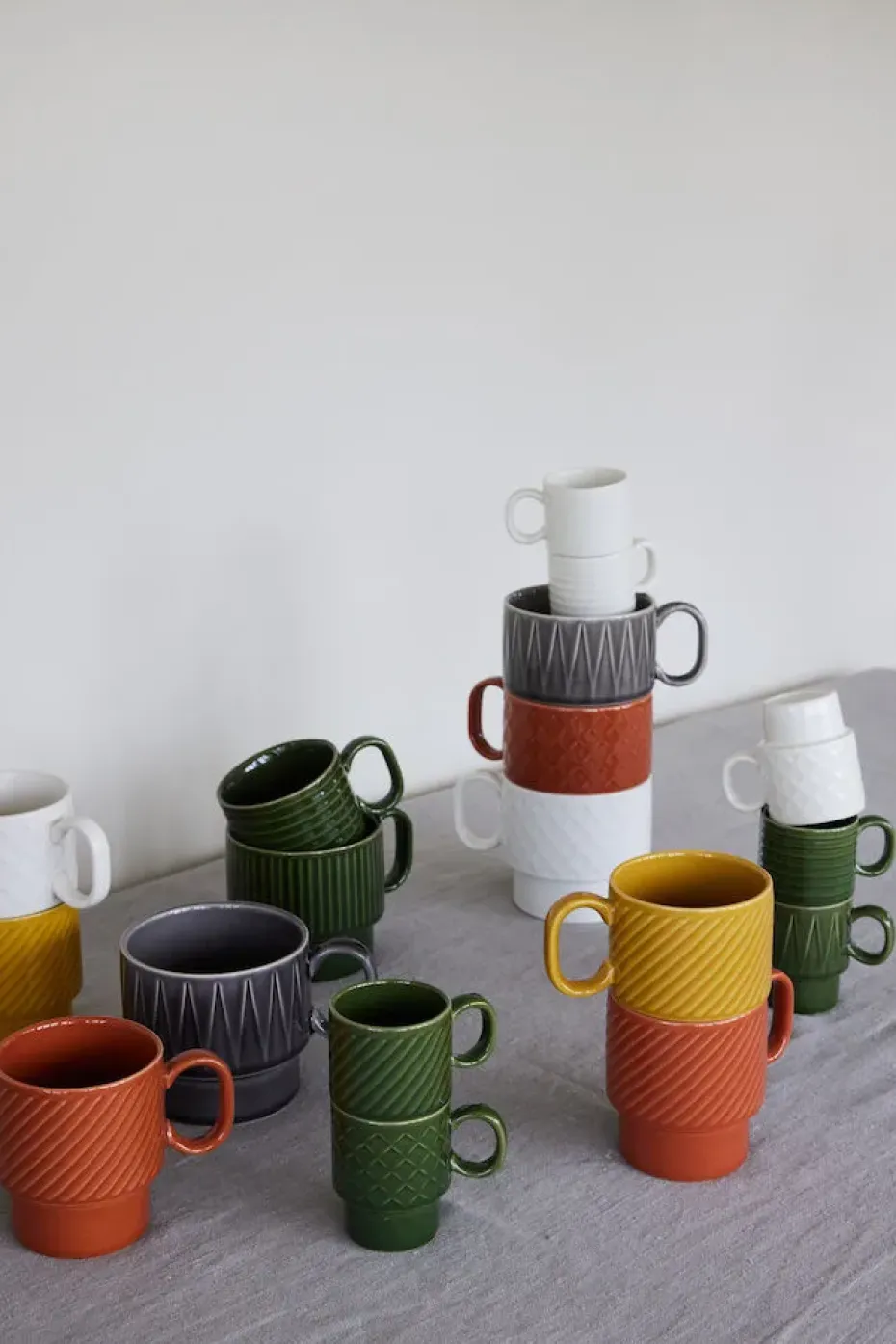 Tazas de café Coffee & More, 2-pack, Amarillo