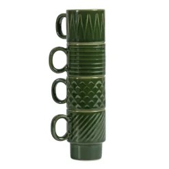 Tazas espresso Coffee & More, 4-pack, verde