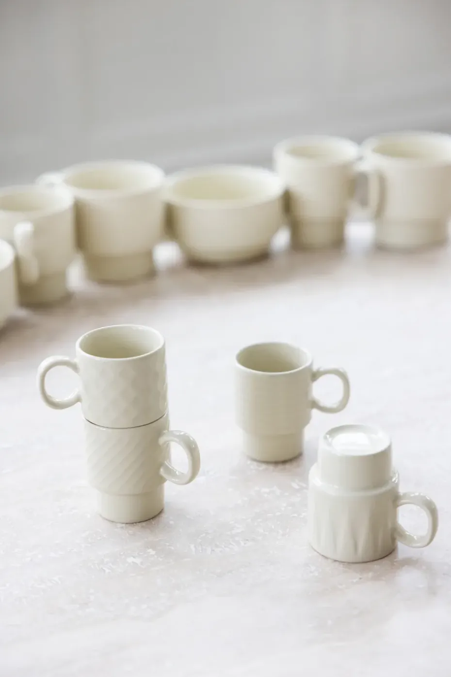 Tazas espresso Coffee & More, 4-pack, Beige