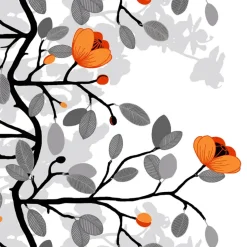 Tela Ofelia, naranja