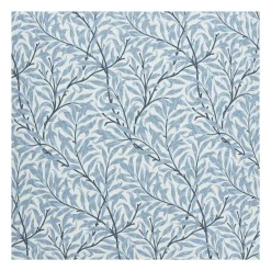 Tela Ramas, blanco-azul claro