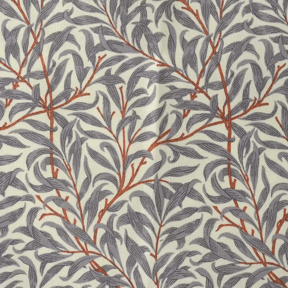 Tela Ramas, gris-naranja