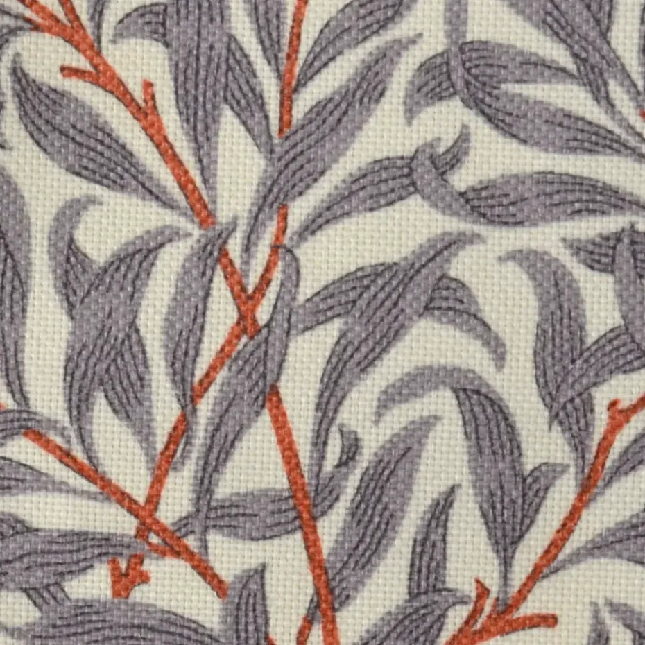 Tela Ramas, gris-naranja
