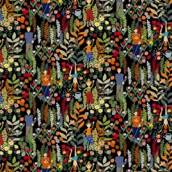 Tela Trädgård, negro-multi