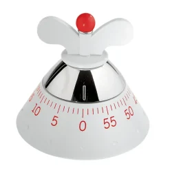 Temporizador de cocina Alessi, blanco
