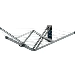 Tendedero WallFix 24 m con funda de tela, Gris
