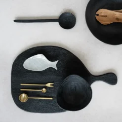 Tenedor de servir UNC 16 cm, latón