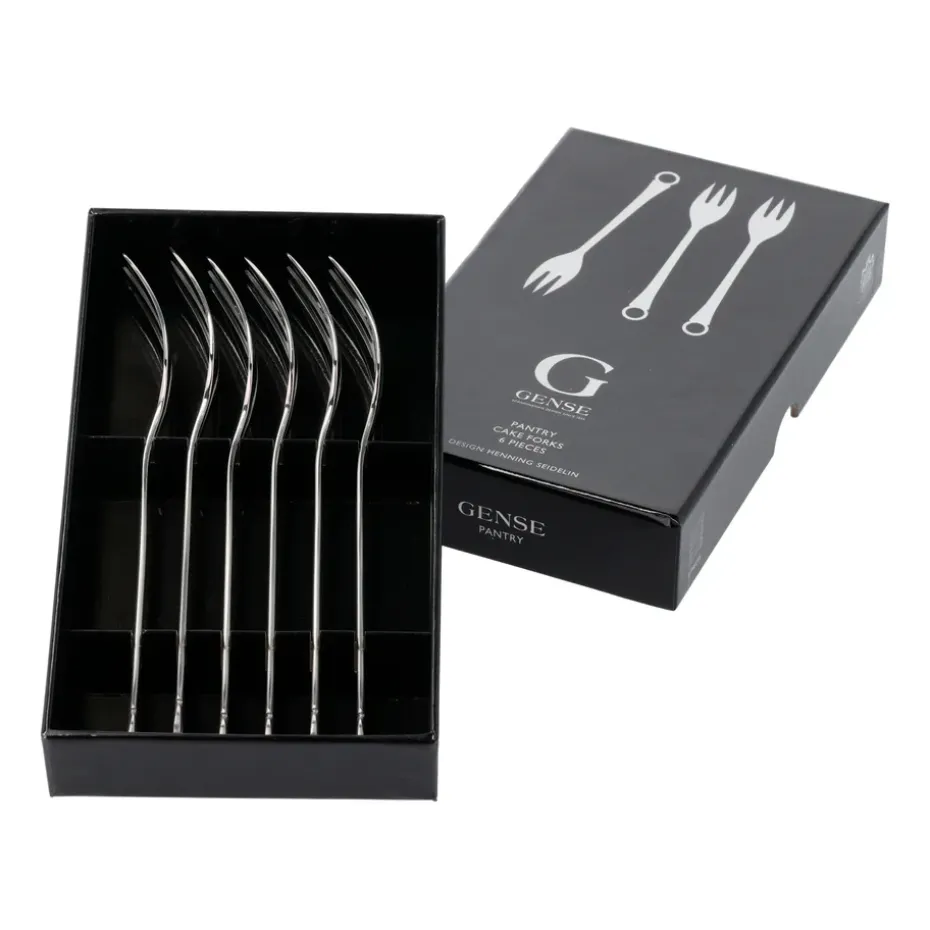 Tenedor para tarta Pantry 6 unidades, Acero inoxidable
