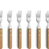 Tenedores de carne Pizza 6-pack, Roble