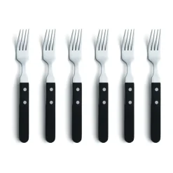 Tenedores de carne Pizza 6-pack, Negro