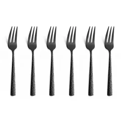Tenedores de postre Felicity 15,6 cm 6-pack, Negro