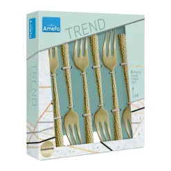 Tenedores de postre Felicity 15,6 cm 6-pack, Champagne