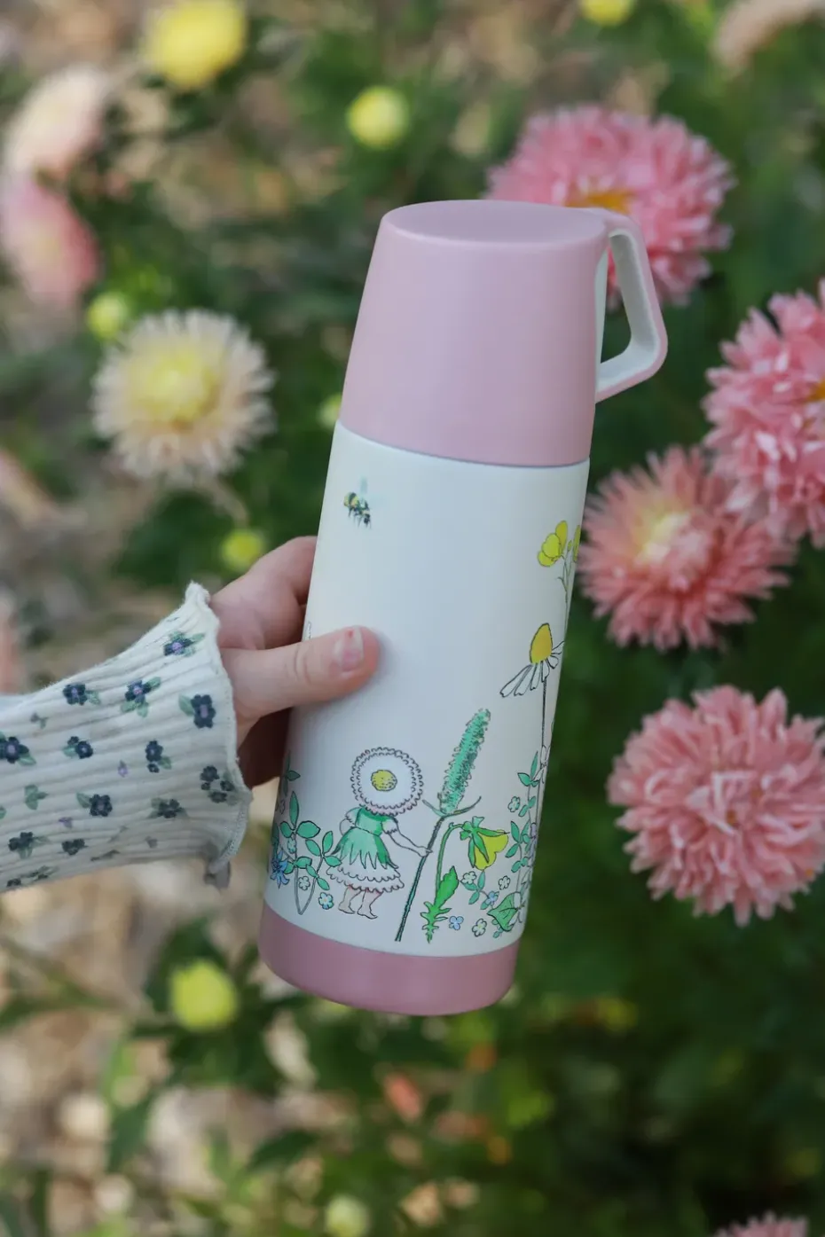 Termo Elsa Beskow Blomsterfesten 35 cl, Blanco