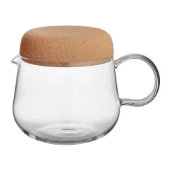 Tetera con tapa de corcho Viva 1,2 L, Transparente