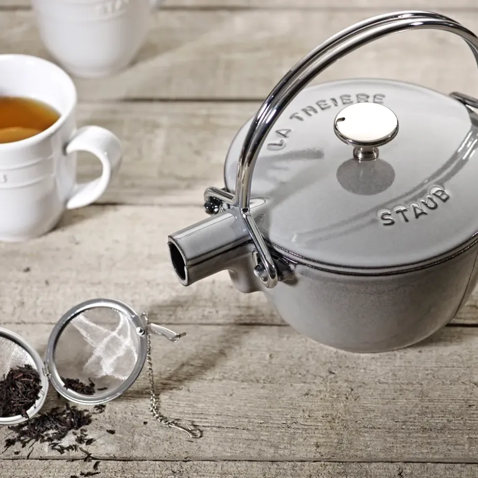 Tetera redonda Staub 1,15 L, gris