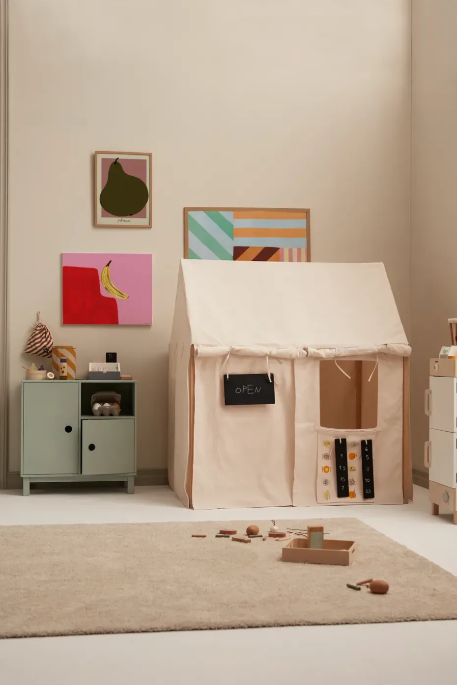 Tienda de juego Kid's Base, Crudo claro