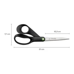 Tijeras universales Functional Form 21 cm, Negro