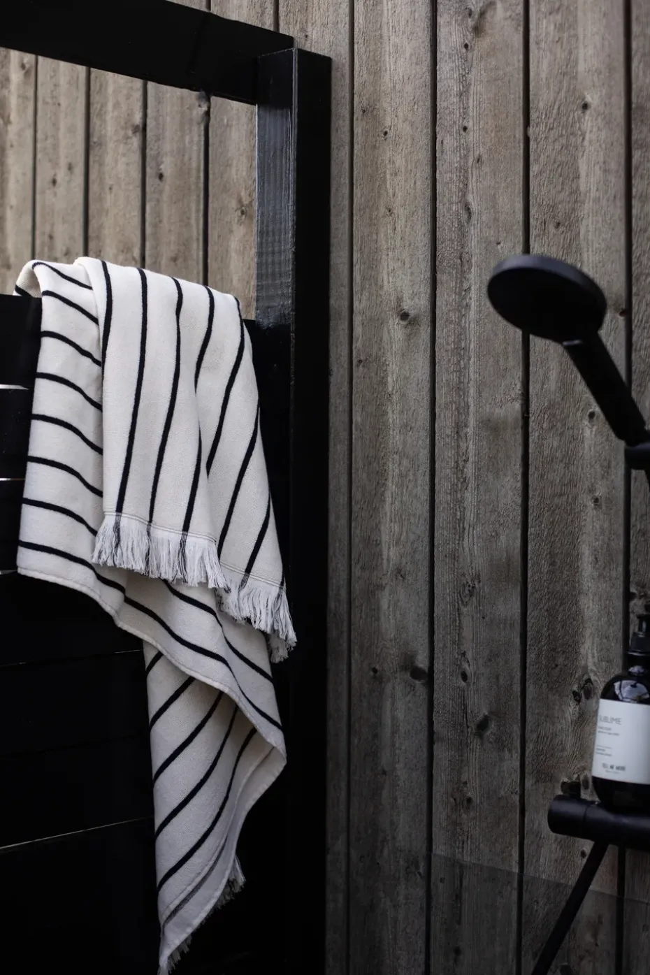 Toalla Bonnie 70x140 cm, Negro