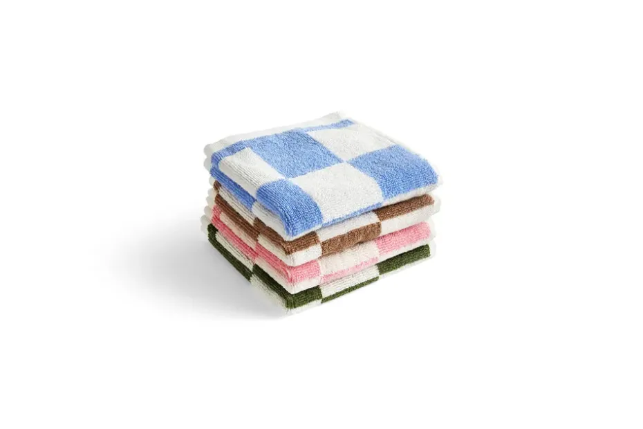 Toalla Check 30x30 cm, Matcha