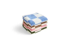Toalla Check 30x30 cm, Sky blue