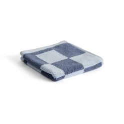 Toalla Check 30x30 cm, Steel blue
