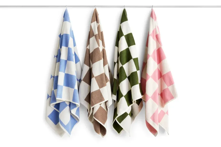 Toalla de baño Check 70x136 cm, Matcha