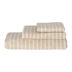 Toalla de baño Drift 70x140 cm, Beige-blanco