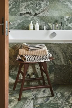 Toalla de baño Drift 70x140 cm, Beige-blanco