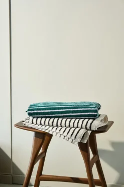 Toalla de baño Drift 70x140 cm, Blanco-negro