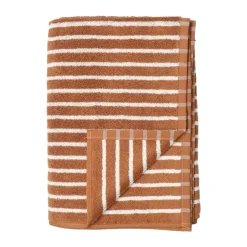 Toalla de baño Drift 70x140 cm, Marrón-blanco