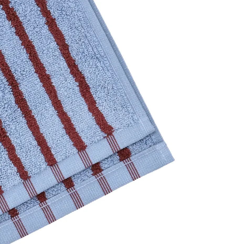 Toalla de baño Drift 70x140 cm, Azul-rojo