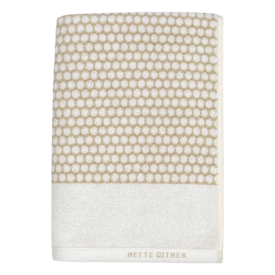 Toalla de baño Grid 70x140 cm, Sand-off white