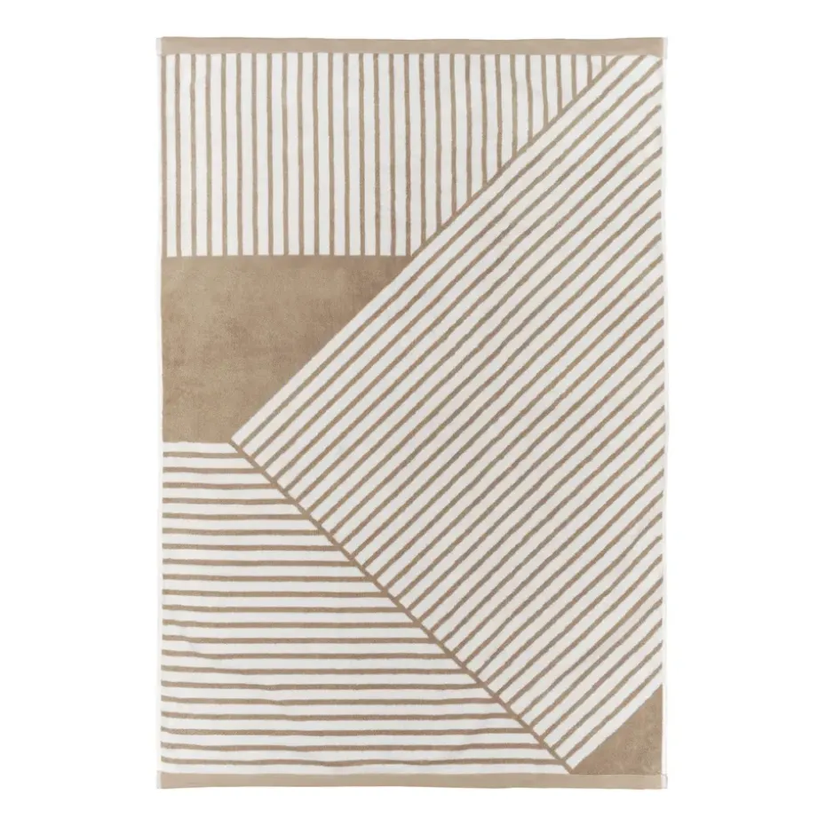 Toalla de baño Stripes 100x150 cm, Beige