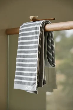 Toalla de baño Stripes 70x140 cm, gris