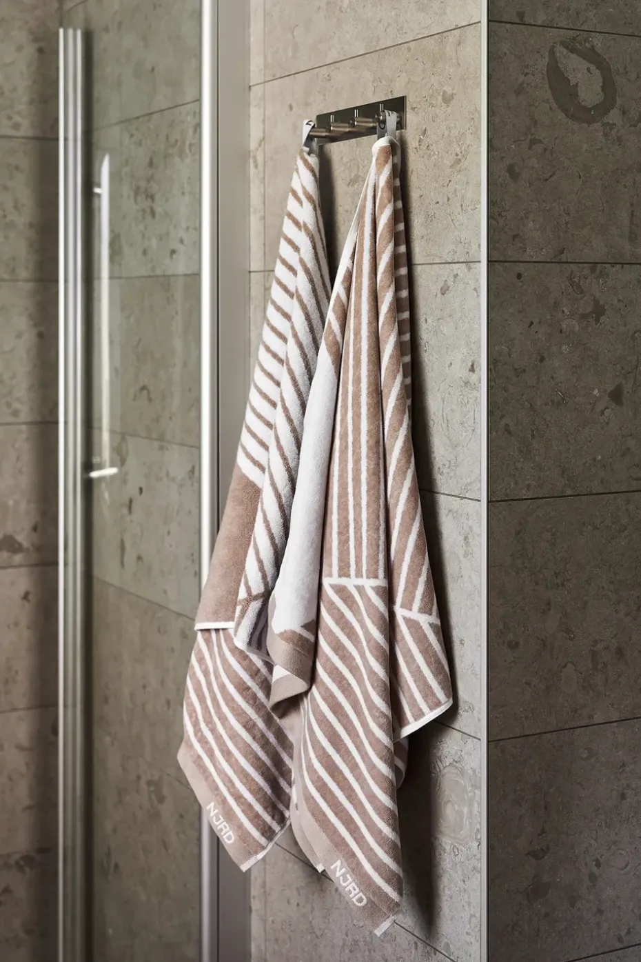 Toalla de baño Stripes 70x140 cm, beige