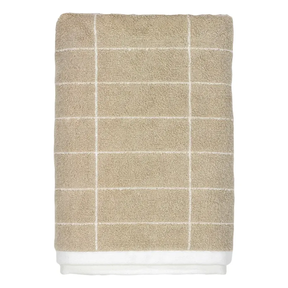 Toalla de baño Tile Stone 70x140 cm, Sand-off white