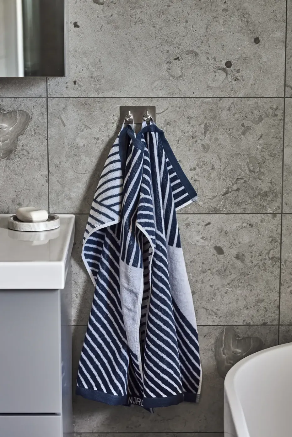 Toalla de manos Stripes 50x70 cm, azul
