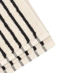 Toalla Drift 50x70 cm, Blanco-negro