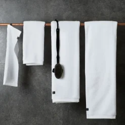 Toalla ecológica Maxime white, 70x140 cm