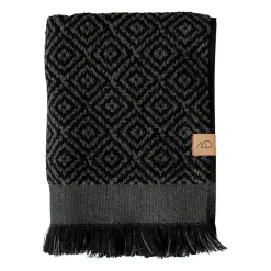 Toalla Morocco 70x135 cm, Black-grey
