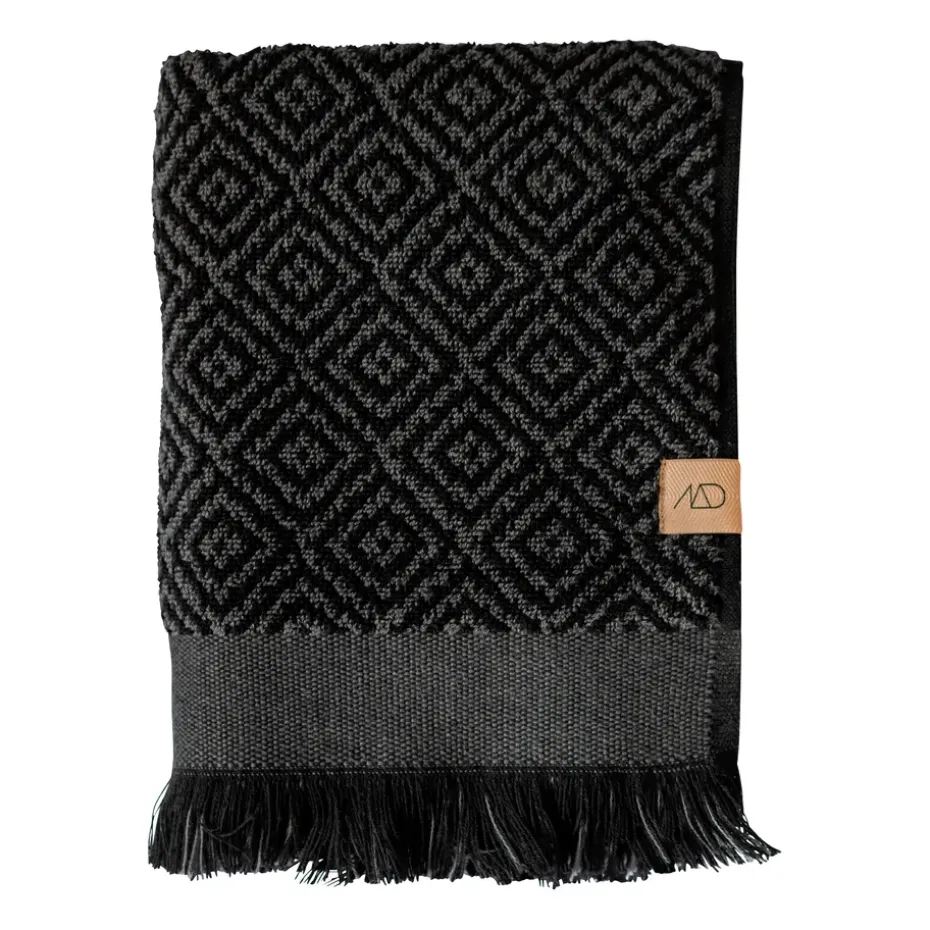 Toalla Morocco 70x135 cm, Black-grey