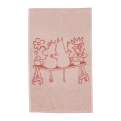 Toalla Mumin 30x50 cm, Amor rosa