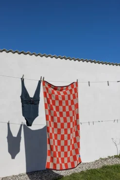 Toalla Retro, Dark orange, 50x90 cm