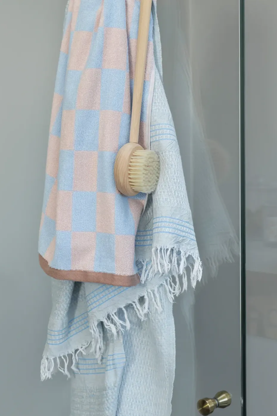 Toalla Retro, Light blue, 50x90 cm