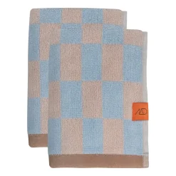 Toalla Retro, Light blue, 40x55 cm, Set de 2